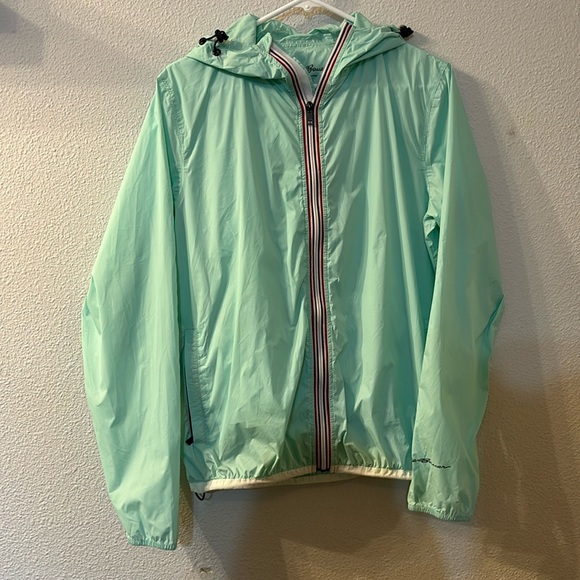 Eddie Bauer mint zip up rain jacket size medium - Picture 1 of 4